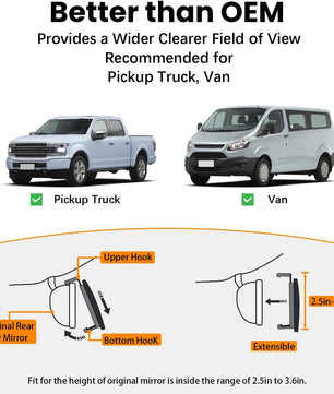 HD Wide Vision Rearview Mirror