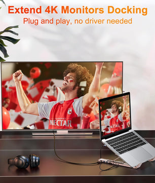All-in-One Aluminum Laptop Stand with 8-in-1 USB-C Hub
