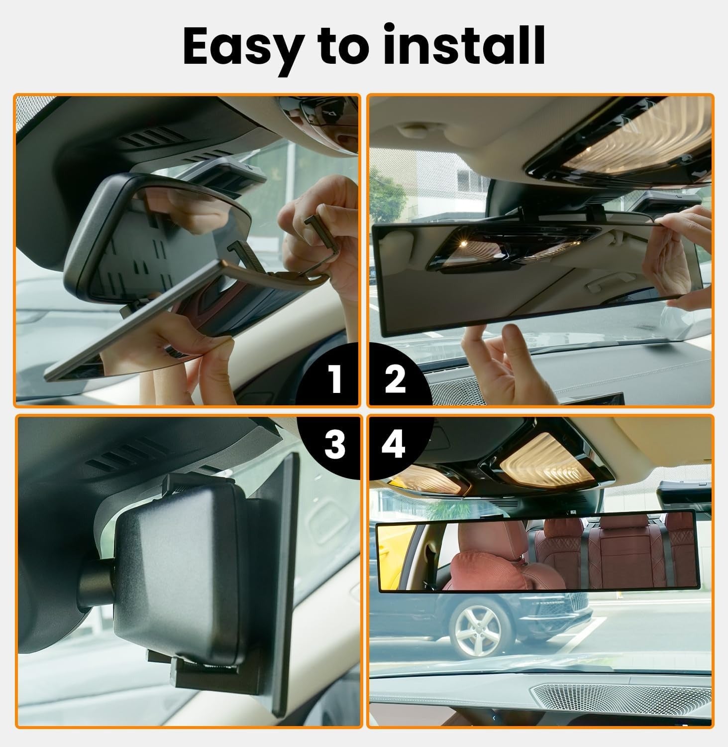 HD Wide Vision Rearview Mirror