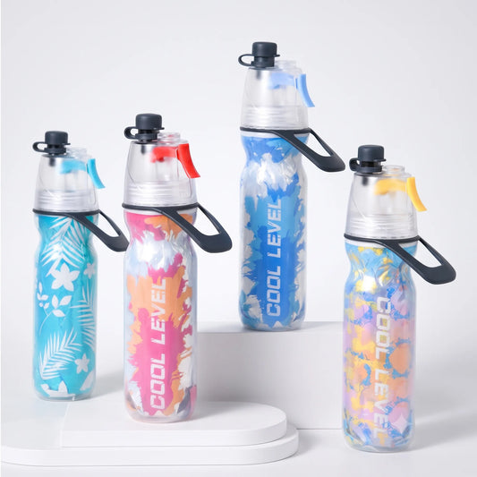 Misty Summer Mist Cooling Sports Water Bottle