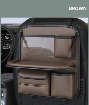 setago-elite-car-organizer-brown-headrest-view - Setago