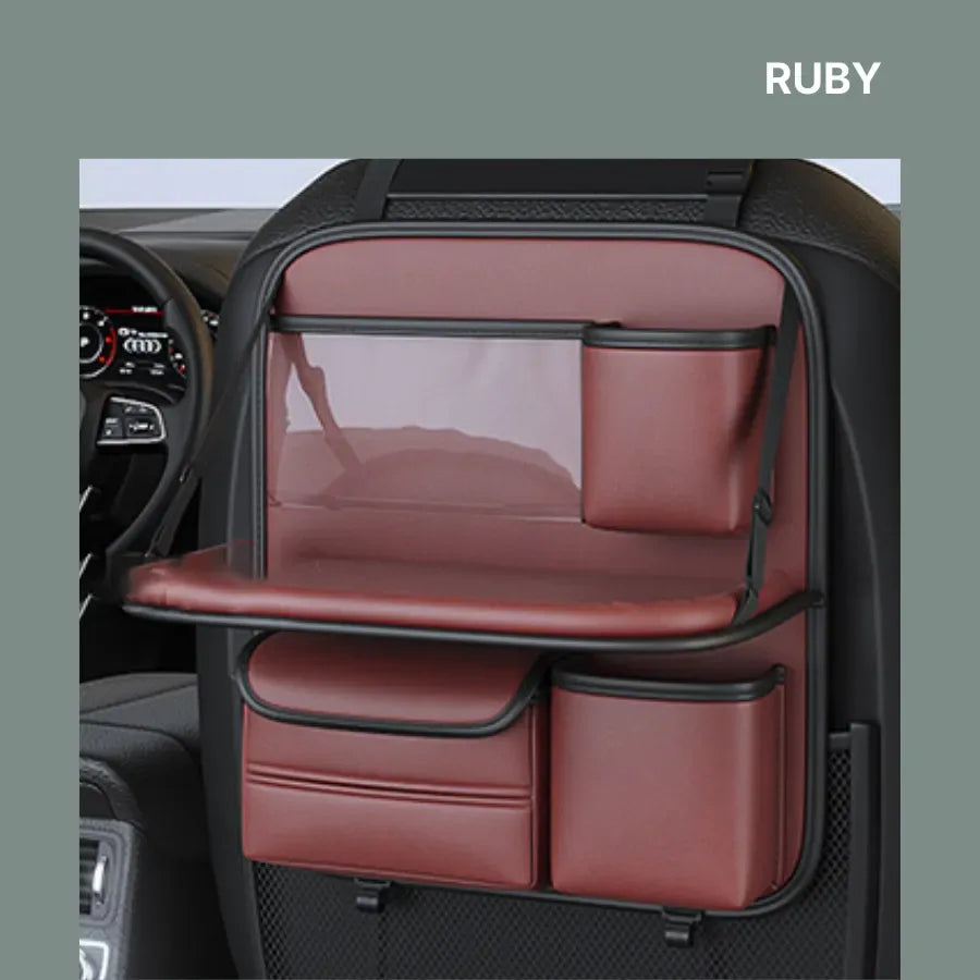 setago-elite-car-organizer-ruby-red-installed - Setago