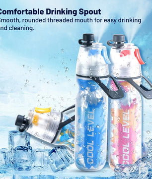 Misty Summer Mist Cooling Sports Water Bottle