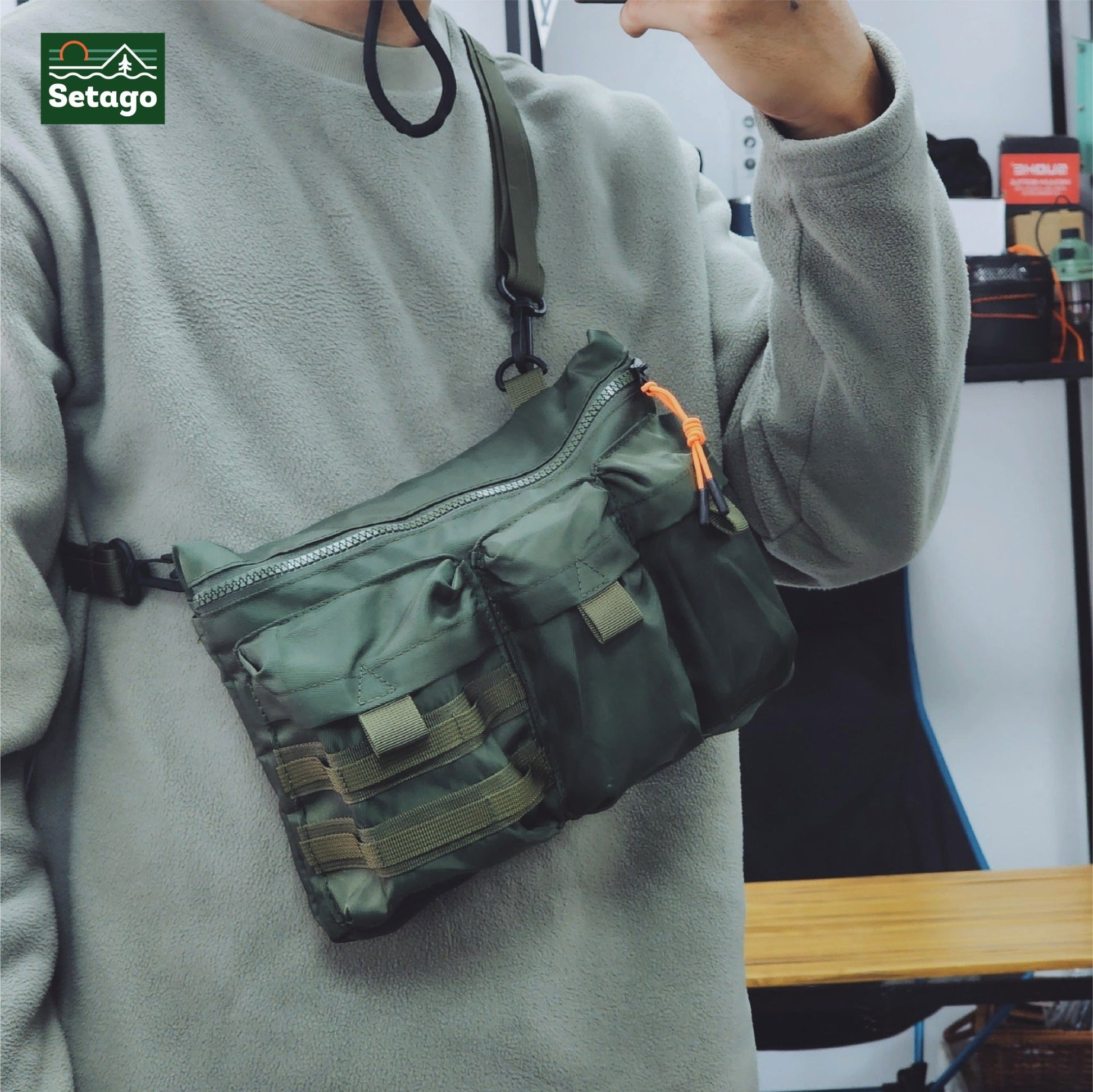 Mili bag multi purpose crossbody – versatile outdoor sling bag inspired by military style.
