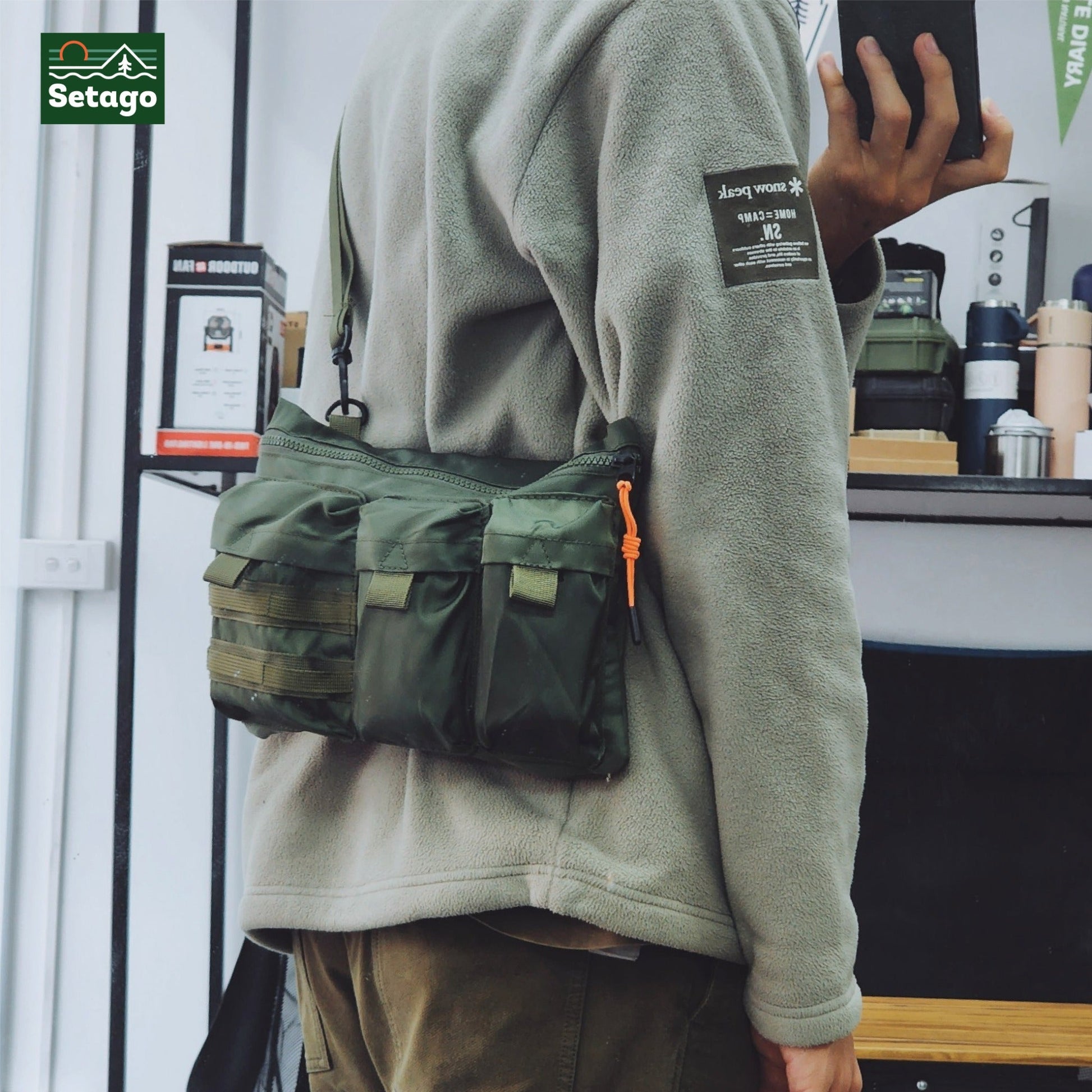 Mili bag multi purpose crossbody – versatile outdoor sling bag inspired by military style.