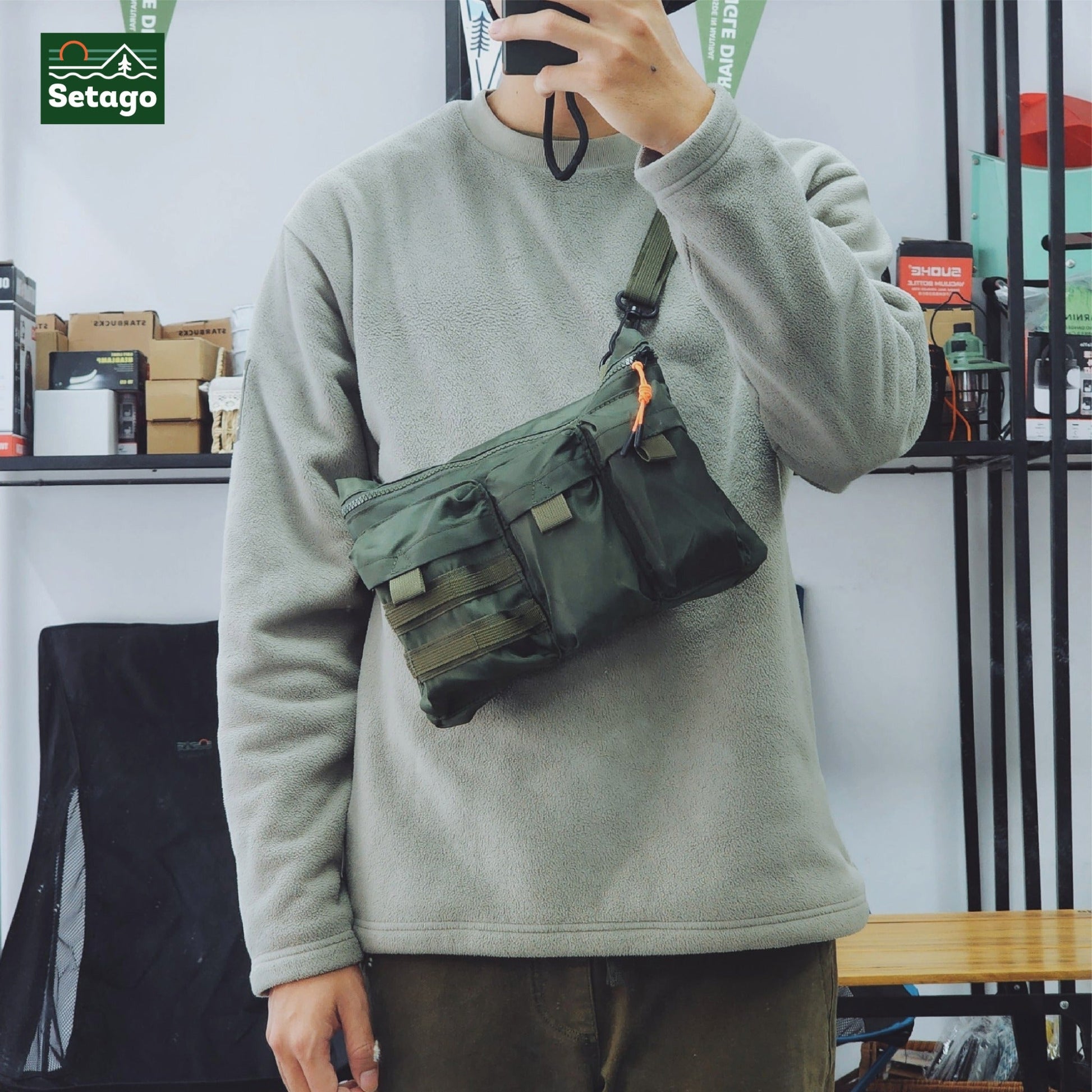 Mili bag multi purpose crossbody – versatile outdoor sling bag inspired by military style.