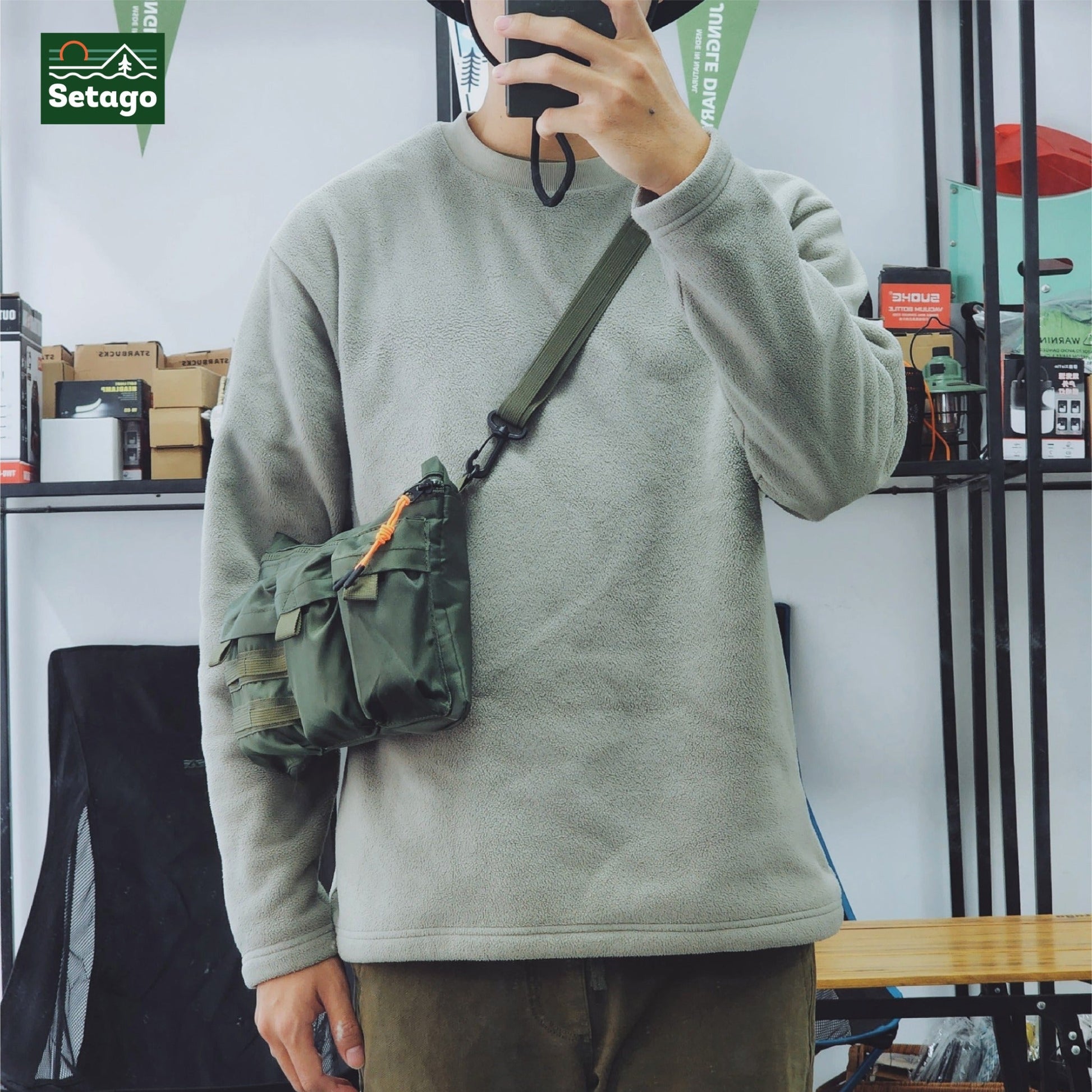 Mili bag multi purpose crossbody – versatile outdoor sling bag inspired by military style.