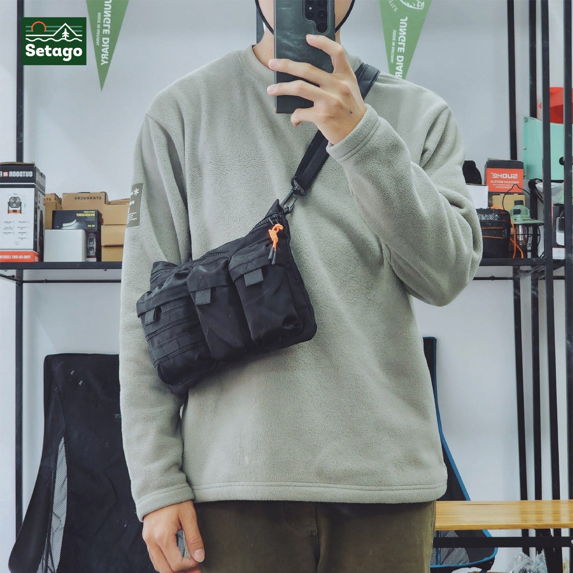 Mili bag multi purpose crossbody – versatile outdoor sling bag inspired by military style.