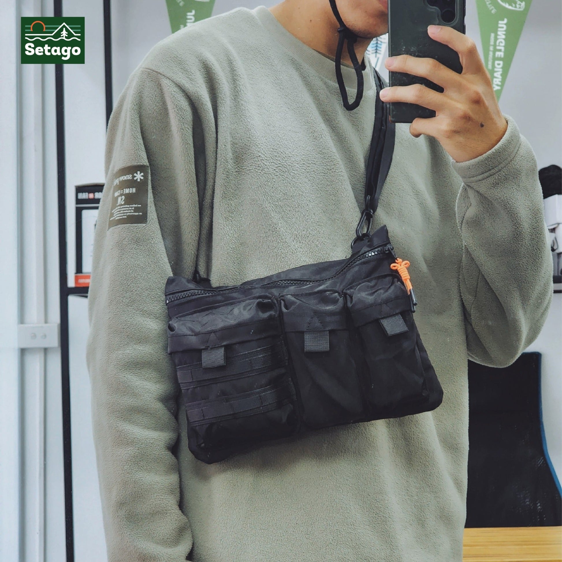 Mili bag multi purpose crossbody – versatile outdoor sling bag inspired by military style.