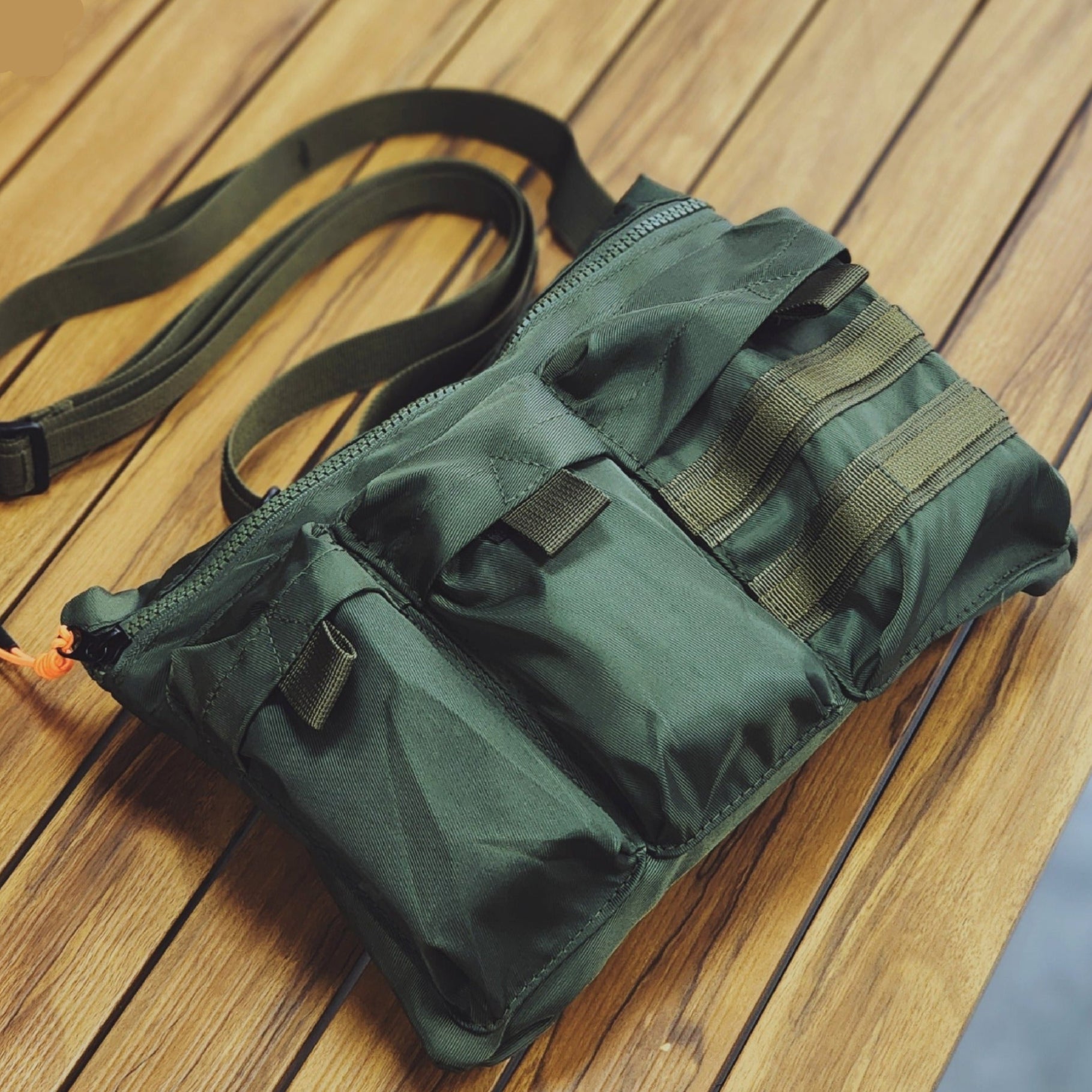 Mili bag multi purpose crossbody – versatile outdoor sling bag inspired by military style.
