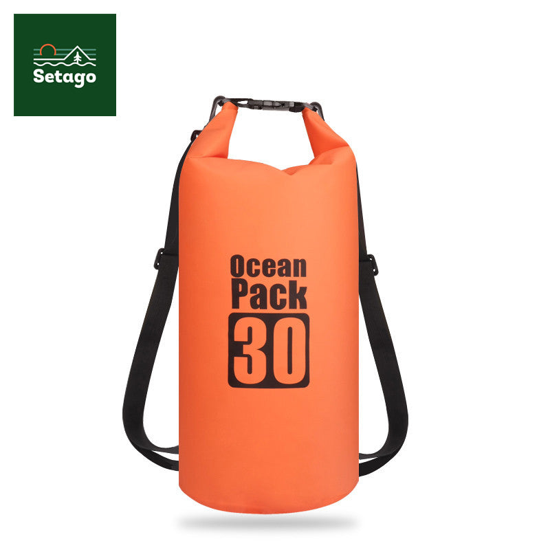 Ocean pack waterproof backpack – protects your laptop, phone, and electronics from getting wet in the rain or at the beach.