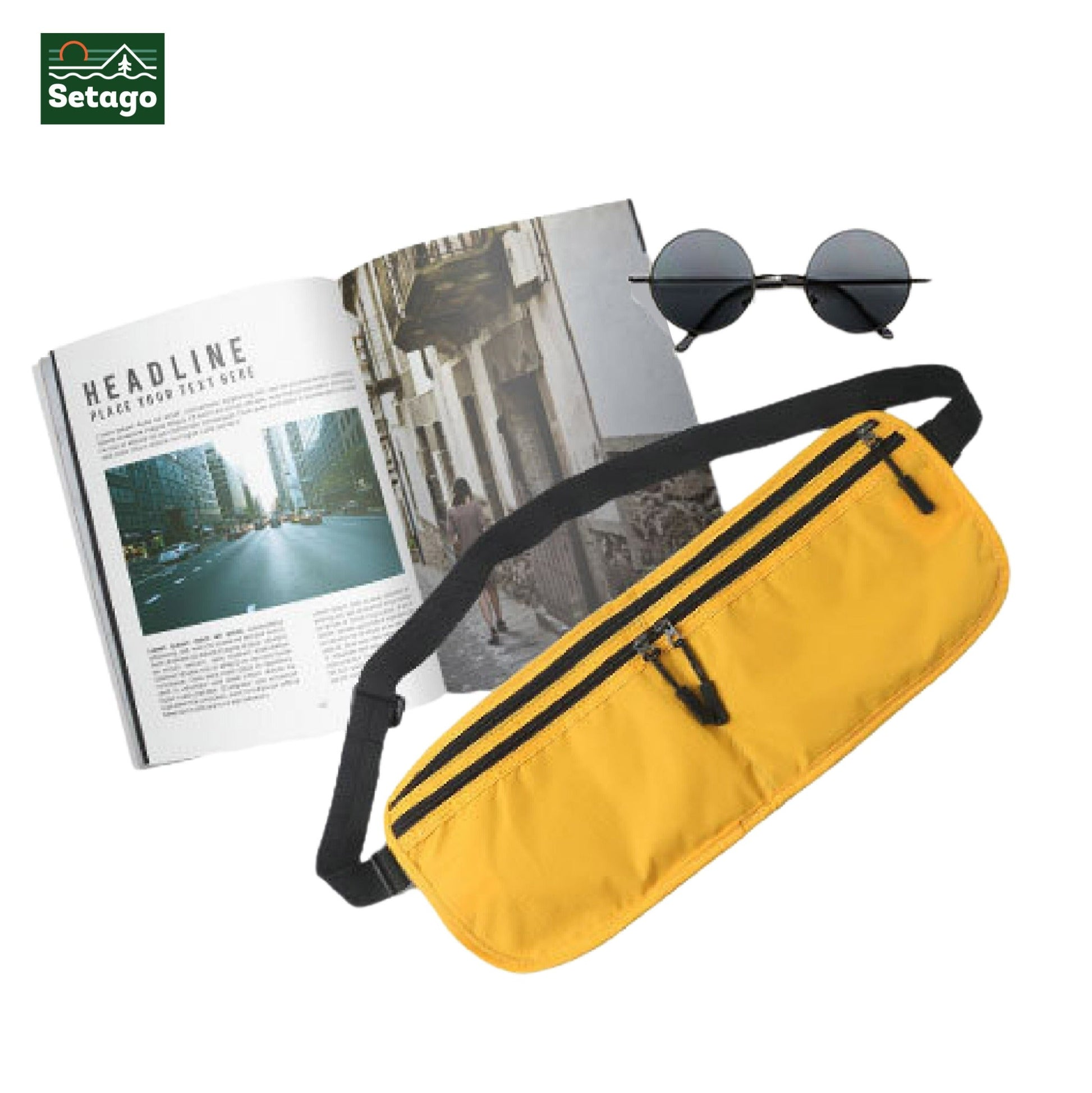 multi bag – 3 in 1 water resistant accessory that works as a waist pouch, foldable wallet, or neck bag; compact, lightweight, and ultra convenient