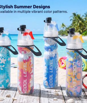 Misty Summer Mist Cooling Sports Water Bottle